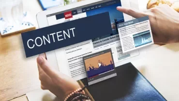 Tablet showing news and content websites.