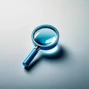 Ett förstoringsglas.